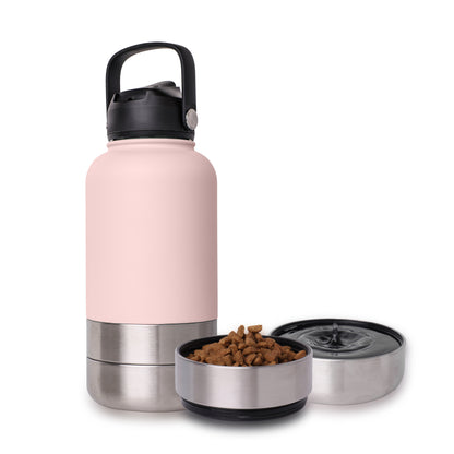 3 in 1 Stainless Steel Portable Dog Water Bottle