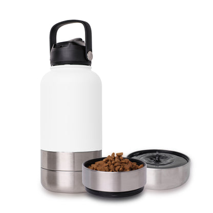 3 in 1 Stainless Steel Portable Dog Water Bottle
