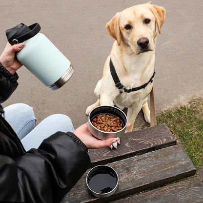 3 in 1 Stainless Steel Portable Dog Water Bottle